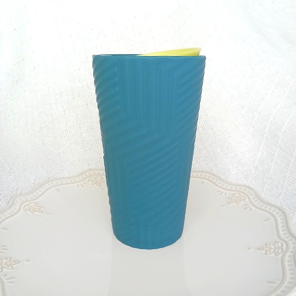 Starbucks Winter 2024 Geometric Blue Ceramic Tumbler 12 oz - Picture 2 of 10